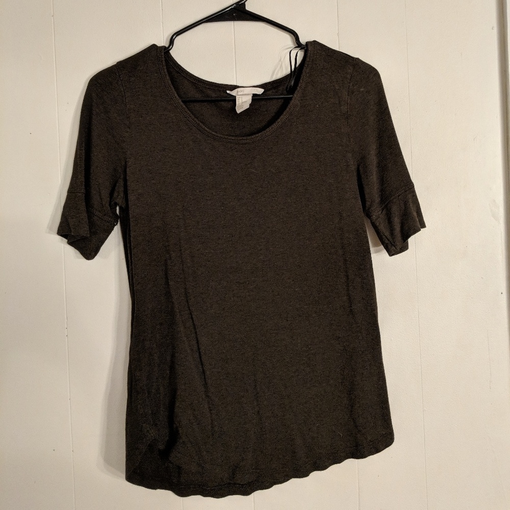 Olive green Basic tee H& M